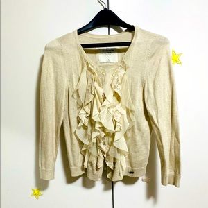 White Abercrombie and fitch cardigan